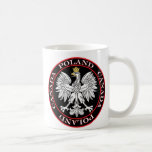 Round Poland Canada Eagle Coffee Mug