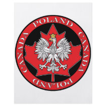 Round Poland Canada Leaf Full Color Flyer
