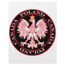 Round Poland Canada Red Eagle Personalized Flyer