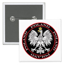 Round Polish Eagle buttons