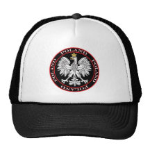 Round Polish Eagle Mesh Hat