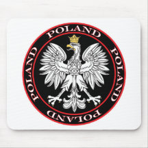 Round Polish Eagle Mouse Mats