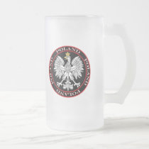 Round Polish Eagle mugs