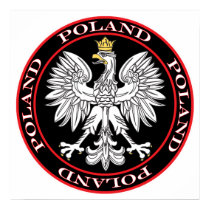 Round Polish Eagle posters