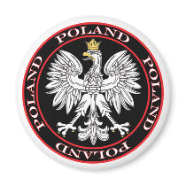 Round Polish Eagle magnets