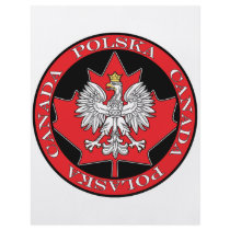 Round Polska Canada Leaf flyers