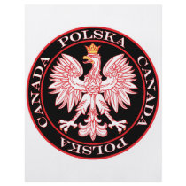 Round Polska Canada Red Eagle Full Color Flyer