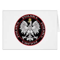 Round Polska Eagle cards
