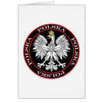 Round Polska Eagle Cards