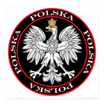 Round Polska Eagle posters