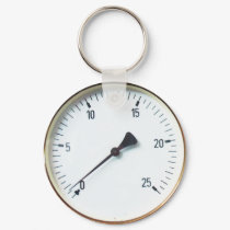 Round Pressure Gauge Dial Jules Verne Keychain by BestValueShop Round Pressure Gauge Dial Jules Verne Keychain
