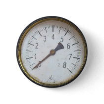Round Pressure Gauge Meter Dial Pins