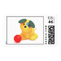 Round Pup and ball stamps