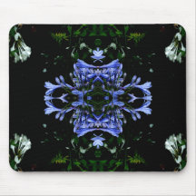 Round purple flowers 1 mouse mat
