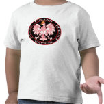 Round Red Polish Eagle T Shirt