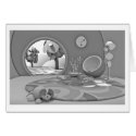 Round Room grey card
