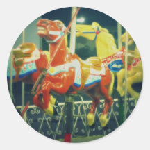 Round & Round We Go Round Sticker
