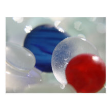 Round Sea Glass Postcard
