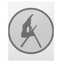 round ski jump icon letterhead
