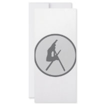 round ski jump icon rack cards