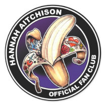 Round Sticker - Hannah Aitchison Fan Club Logo by hannahaitchisonfans Round Sticker - Hannah Aitchison Fan Club Logo