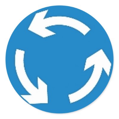 Road Sign Roundabout