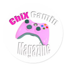 Round Stickers by chixgaminmag Round Stickers