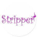 Round Stickers by stripperbrand Round Stickers