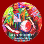 Round Stickers - AFRO AFRICAN BEAT  stickers
