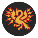Round Stickers - Black