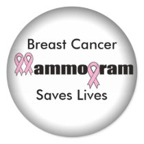 Round Stickers - Breast Cancer Mammogram