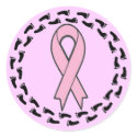 Round Stickers - Breast Cancer Walk
