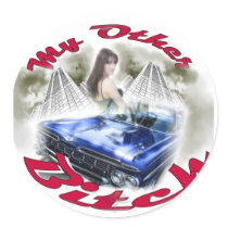 Round Stickers - Customized by BobbiLouProd Round Stickers - Customized
