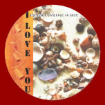 Round Stickers I LOVE YOU (MOJISOLA A ONIFADE) stickers