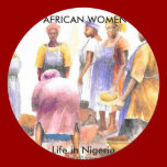 Round Stickers - Naija Women  stickers
