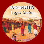 Round Stickers - nigeria stickers