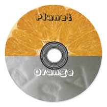 Round Stickers - Planet Orange