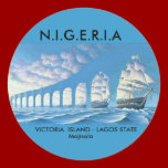Round Stickers - VICTORIA ISLAND stickers
