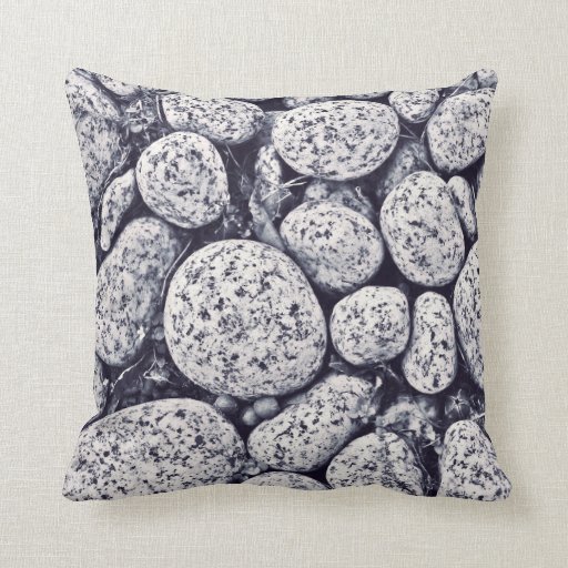 Round Stone Pattern Throw Pillow Zazzle