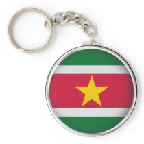 Round Suriname Keychain