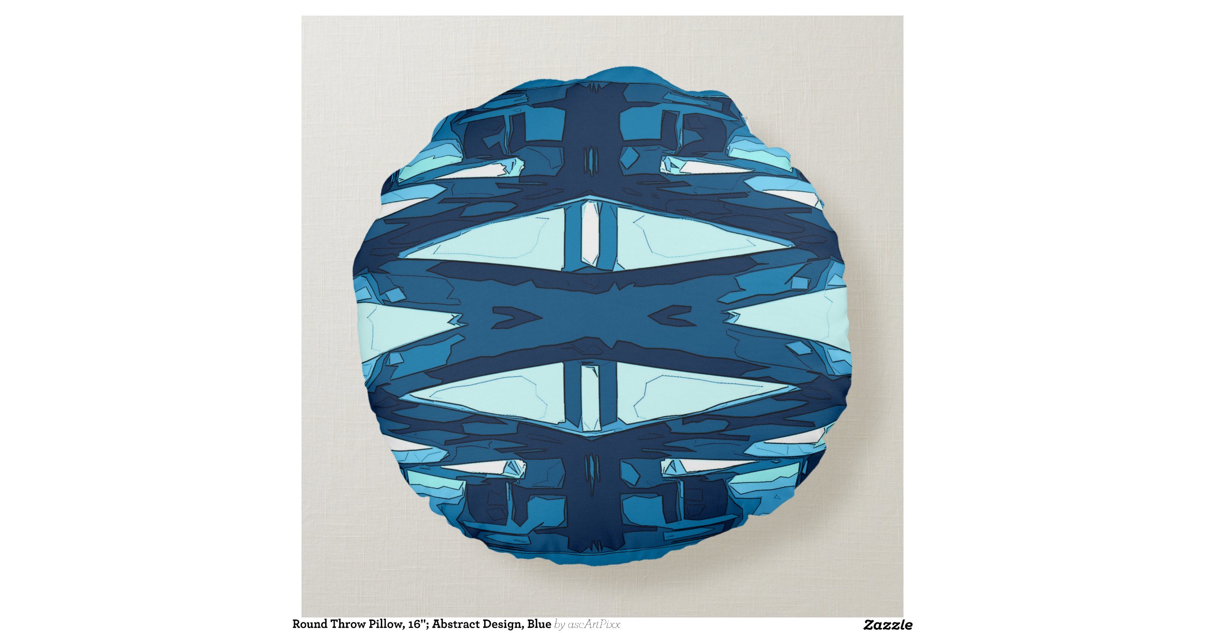 Round Throw Pillow, 16
