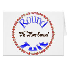 Round Tuit Greeting Cards