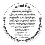 Round Tuit Round Stickers