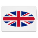 Round Union Jack Design cards