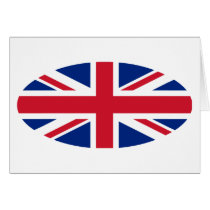 Round Union Jack Design cards