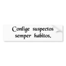 Round up the usual suspects bumper stickers