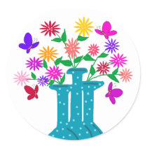 round vases stickers by marcya7 round vases stickers