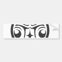 Round White Raven.ai bumper stickers