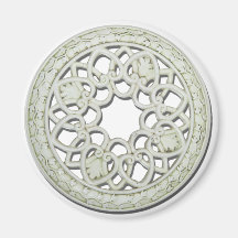 RoundDecorativeTile112810 Fridge Magnets