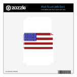 Rounded American Flag iPod Touch 4G Decal